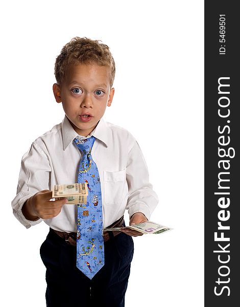 Boy Dressed As Businessman