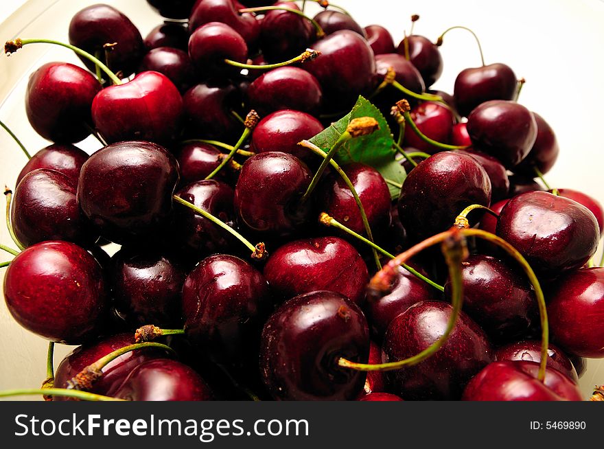 Typical dark red late spring Cherries. Typical dark red late spring Cherries