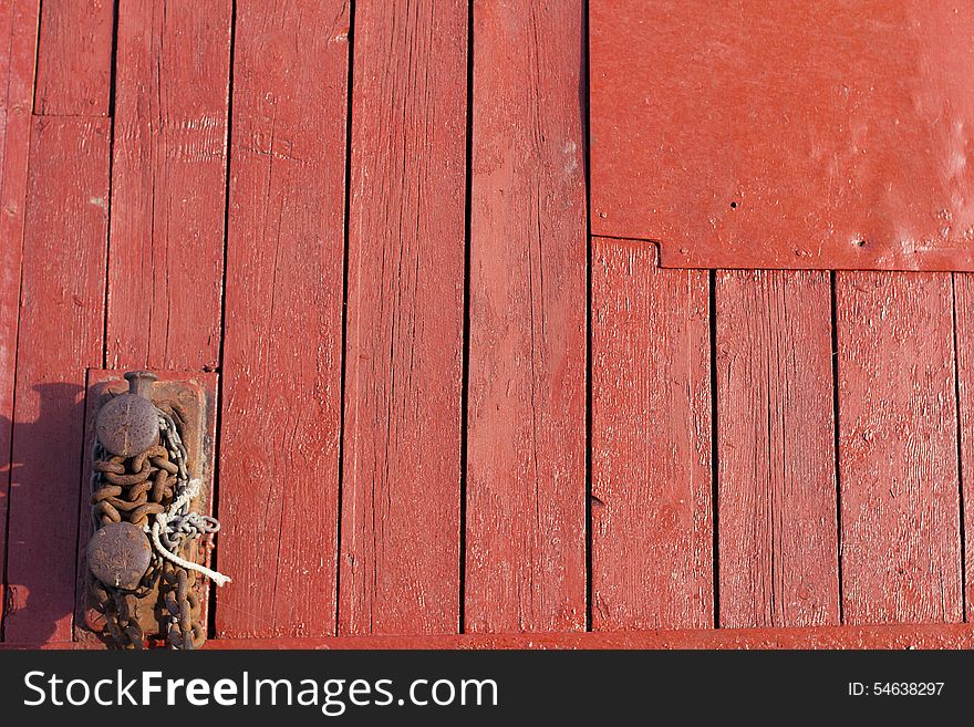 Red wooden background