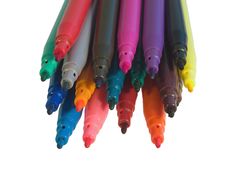 Colored Marker Pen Royalty Free Stock Photo Colored Marker Pen Royalty Free Stock Photo