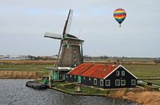 The Windmill Museum In The Amsterdam Stock Image