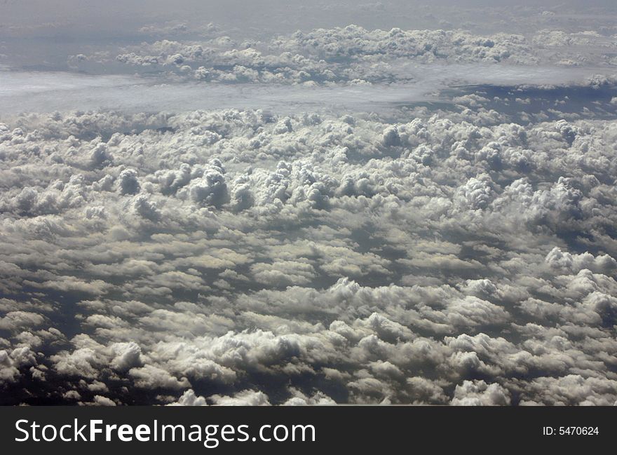 Clouds seeing from the top.