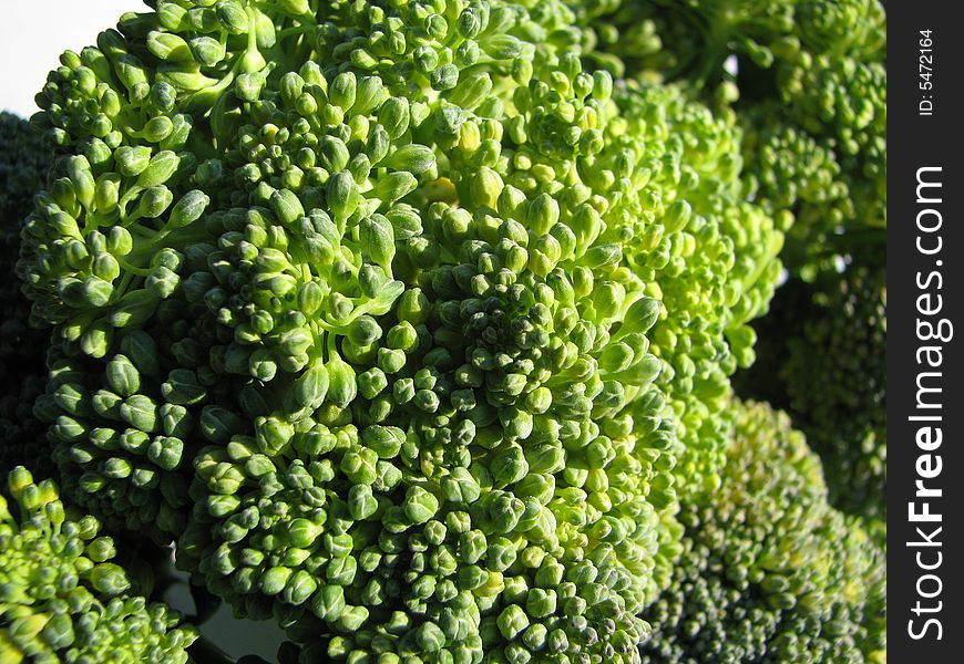 Close-up a broccoli texture