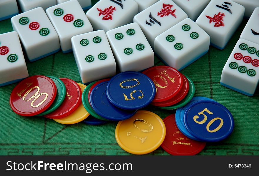 Close-up Chinese Mahjong in Sichuan,west of China. Close-up Chinese Mahjong in Sichuan,west of China