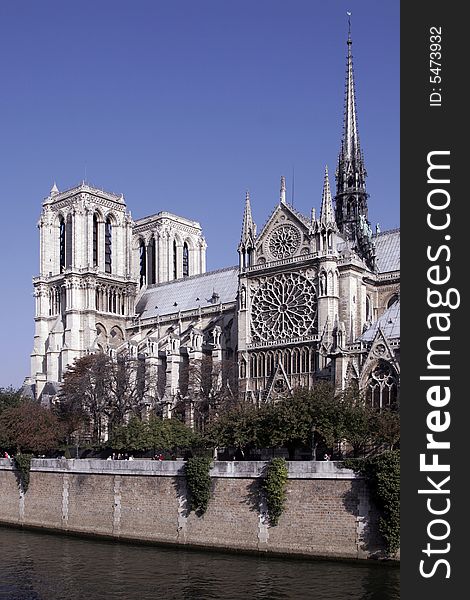 Notre Dame De Paris, Gothic Cathedral, France