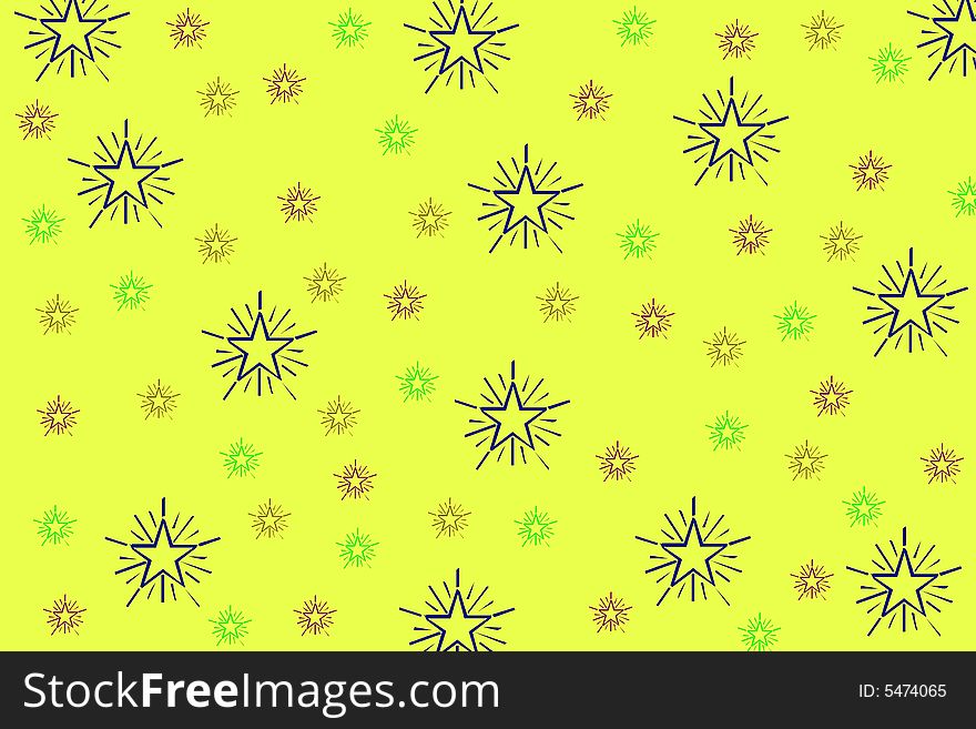 A funny background for web or paper with a lot of multicolor stars. A funny background for web or paper with a lot of multicolor stars