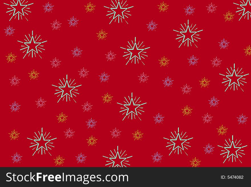 A funny background for web or paper with a lot of multicolor stars. A funny background for web or paper with a lot of multicolor stars