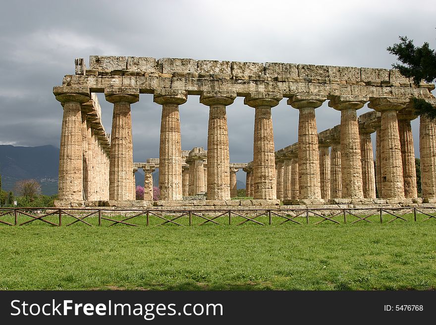 Temple of Hera in Paestum.