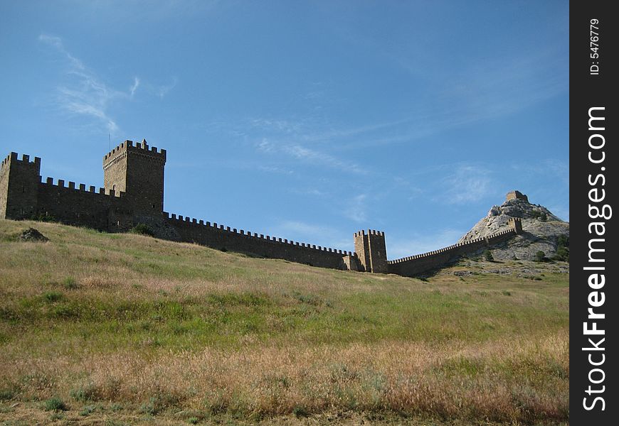 View of Mountains and the Fortress