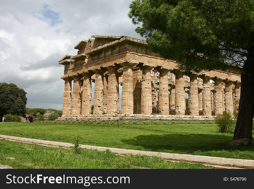 Temple Of Hera In Paestum.