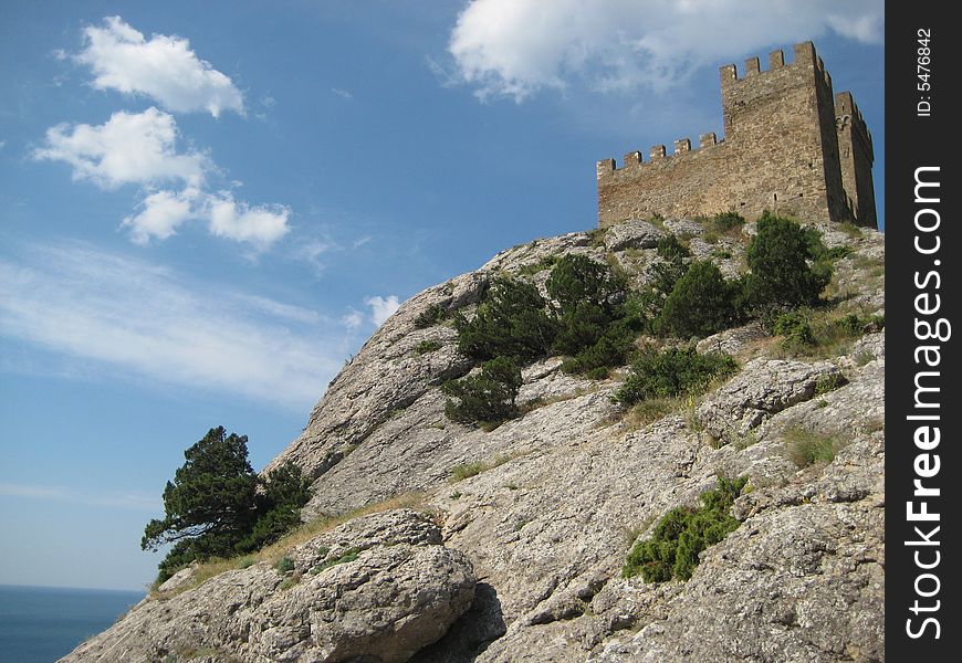 View of Mountains and the Fortress