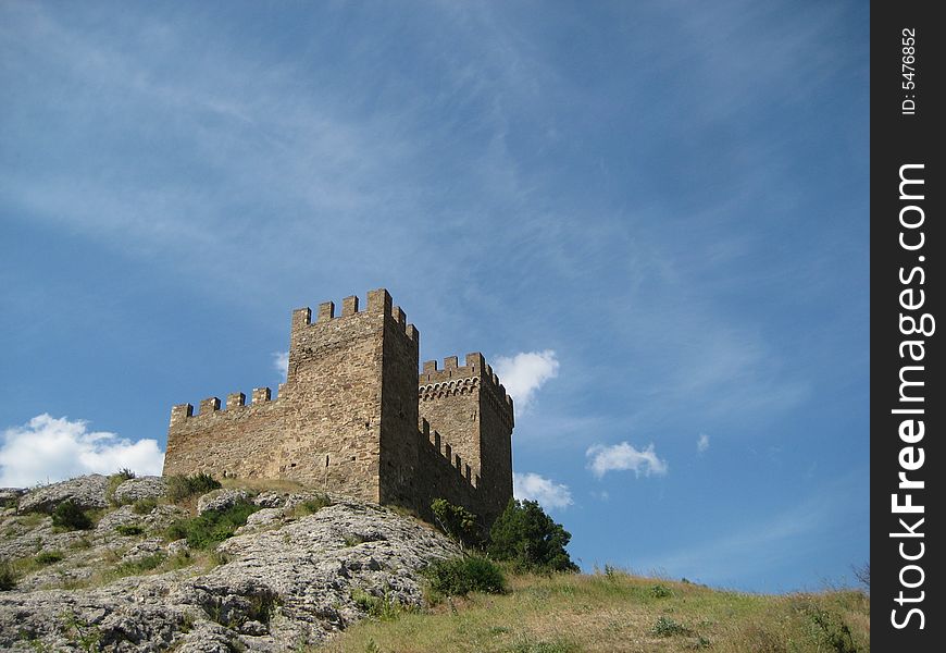 View of Mountains and the Fortress