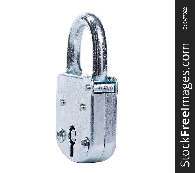 Lock isolated on white [clipping path)