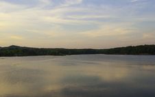 Calm Lake At Sunset Royalty Free Stock Image