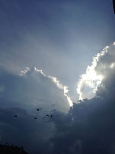 SKy Before A Storm. Royalty Free Stock Photography
