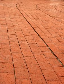 Curve Brick Wall Royalty Free Stock Photography Curve Brick Wall Royalty Free Stock Photography