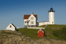 Nubble Light House Stock Photography Nubble Light House Stock Photography