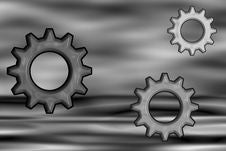 Psychedelic 3D BW Gears Royalty Free Stock Photo Psychedelic 3D BW Gears Royalty Free Stock Photo