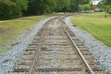 Railroad Tracks Stock Photo
