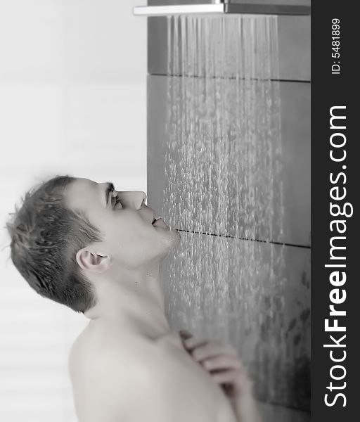 Man In A Shower