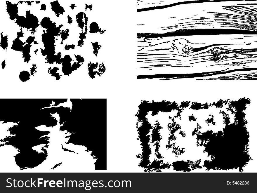 Different grunge texture collection. Vector. Different grunge texture collection. Vector