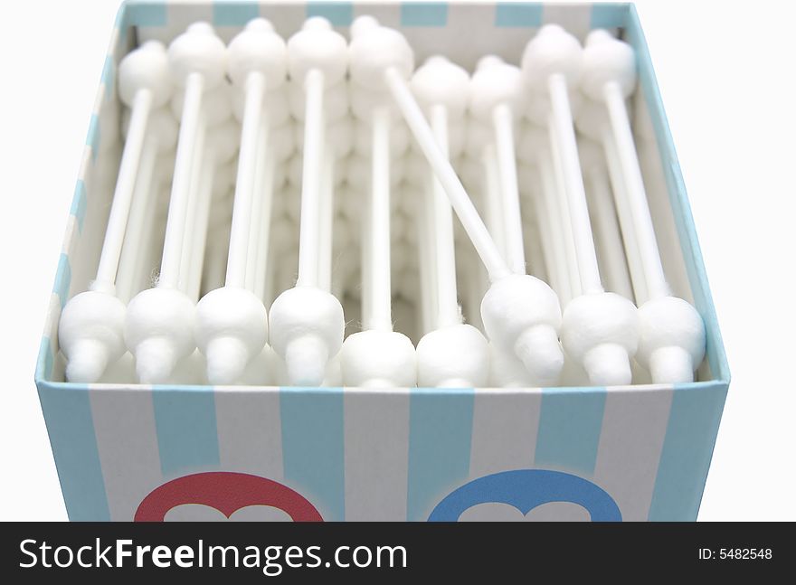 Pack of white cotton ears sticks
