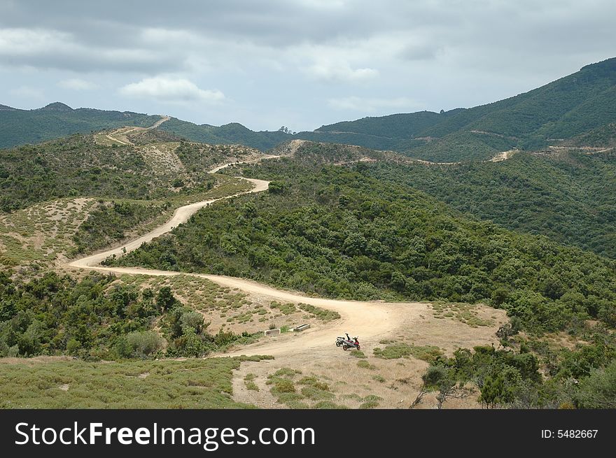 Hills in Greece, near Sarti.