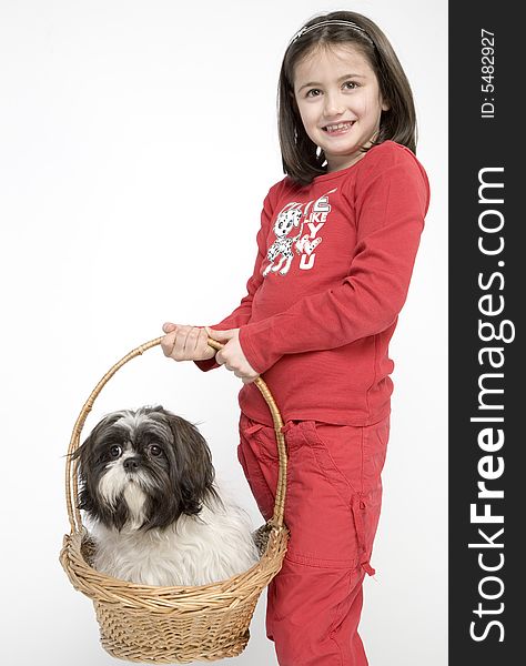 Child With Dog Pet