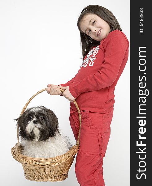 Child With Dog Pet