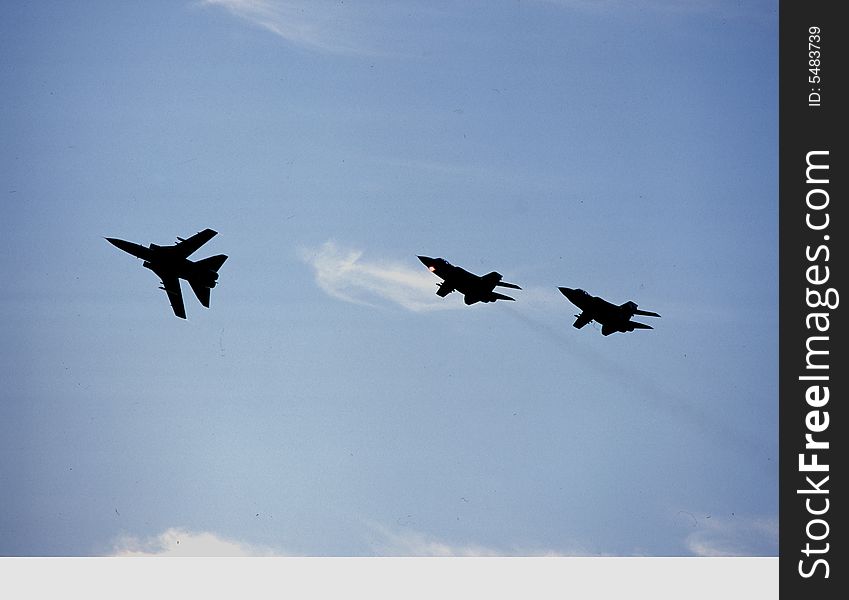 Formation of Tornado Military Jets. Formation of Tornado Military Jets
