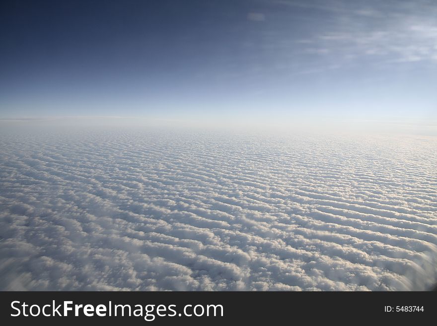 It`s photo of clouds from plane