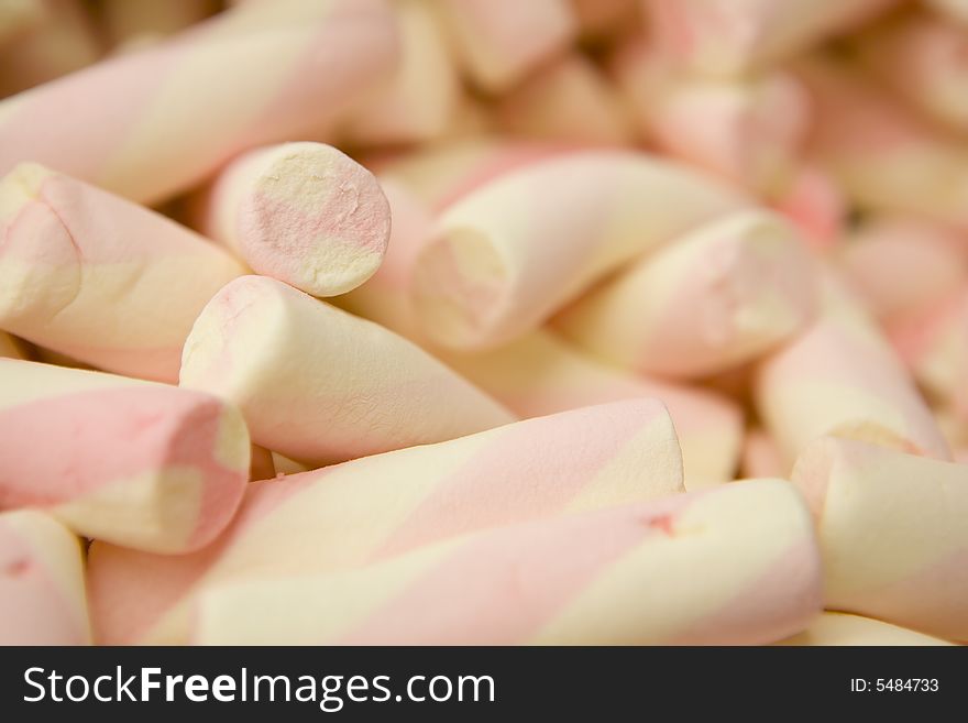 A photo of marshmallow pile