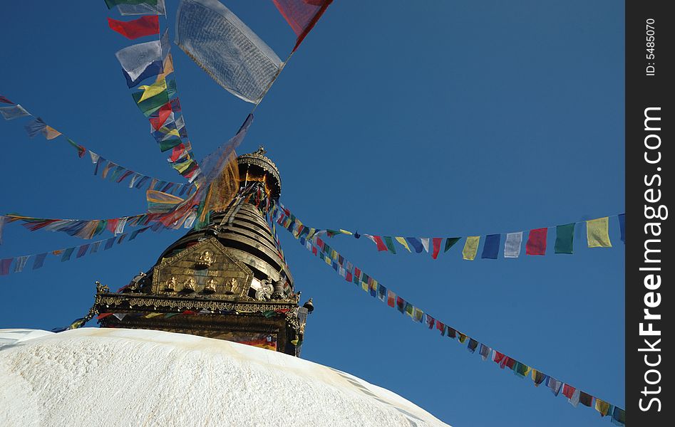 Swayambhunath stupa in Kathmandu valley