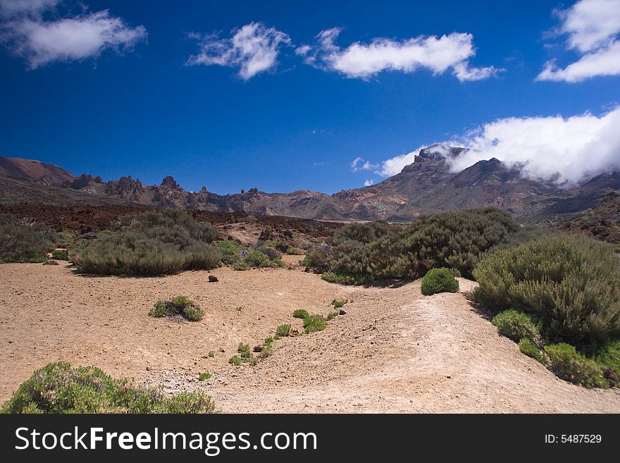 Mountains in clounds