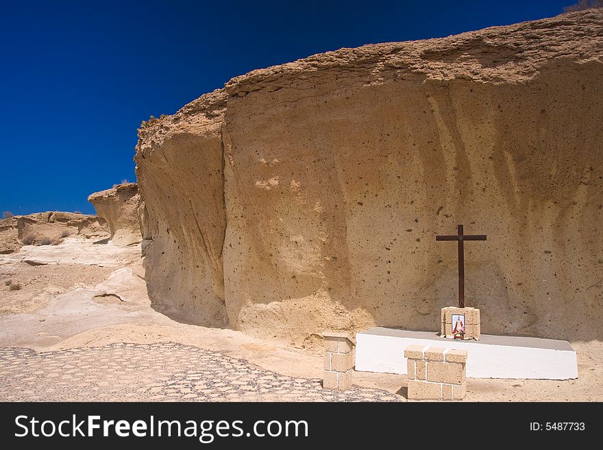 Abandoned cross near Costa Adeje, Tenerife