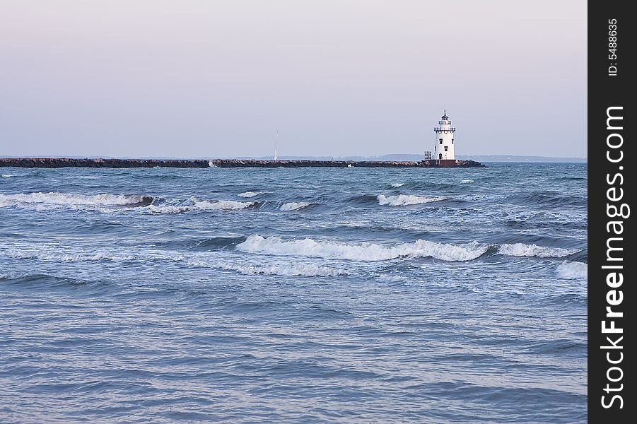 This is a picture of a Lighthouse in Connecticut.