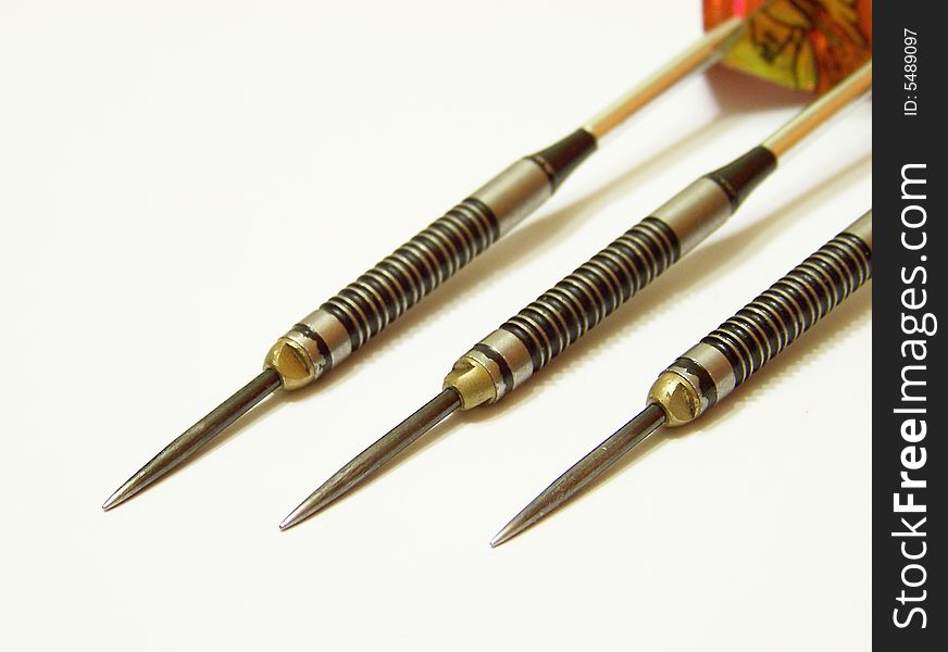 Set of darts isolated on white background