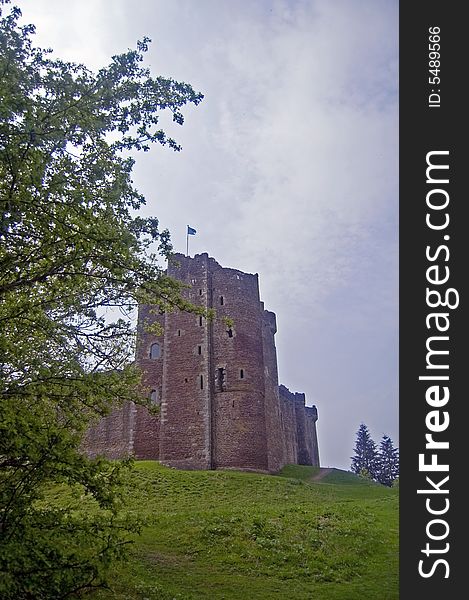 Scottish castle on the hill