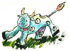 Cheese-Cow Royalty Free Stock Image Cheese-Cow Royalty Free Stock Image