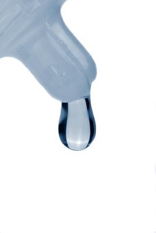 Drop Of Water Falls From A Tube Stock Image Drop Of Water Falls From A Tube Stock Image
