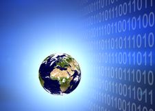 Earth Planet In Binary Code Stock Images Earth Planet In Binary Code Stock Images