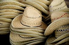 Stacked Straw Cowboy Hats Royalty Free Stock Images Stacked Straw Cowboy Hats Royalty Free Stock Images