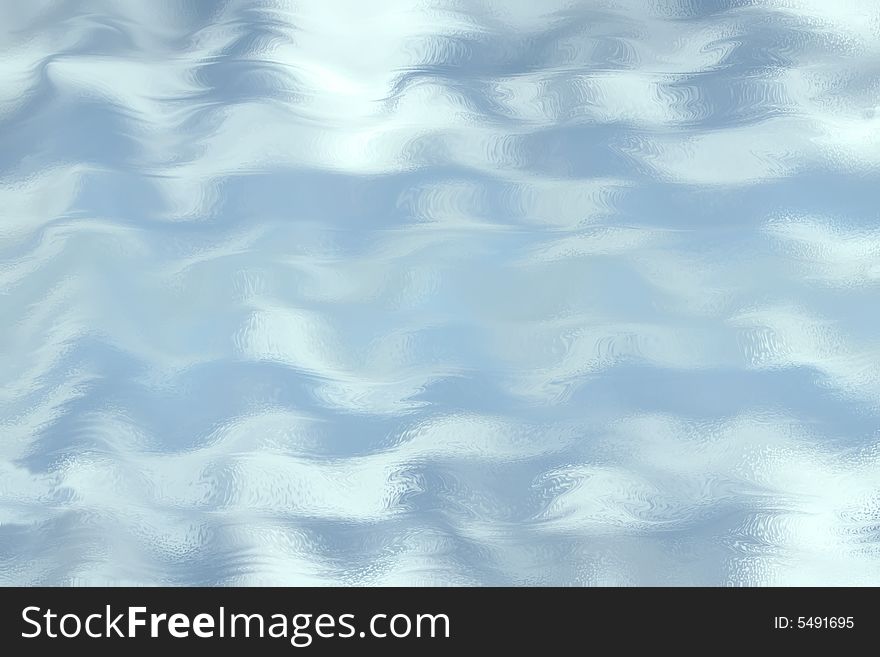 Blue and white wavy afffect water background. Blue and white wavy afffect water background