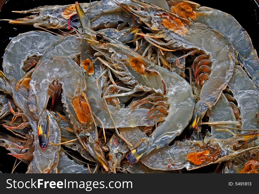 Sea food of shrimp ready to grill. Sea food of shrimp ready to grill