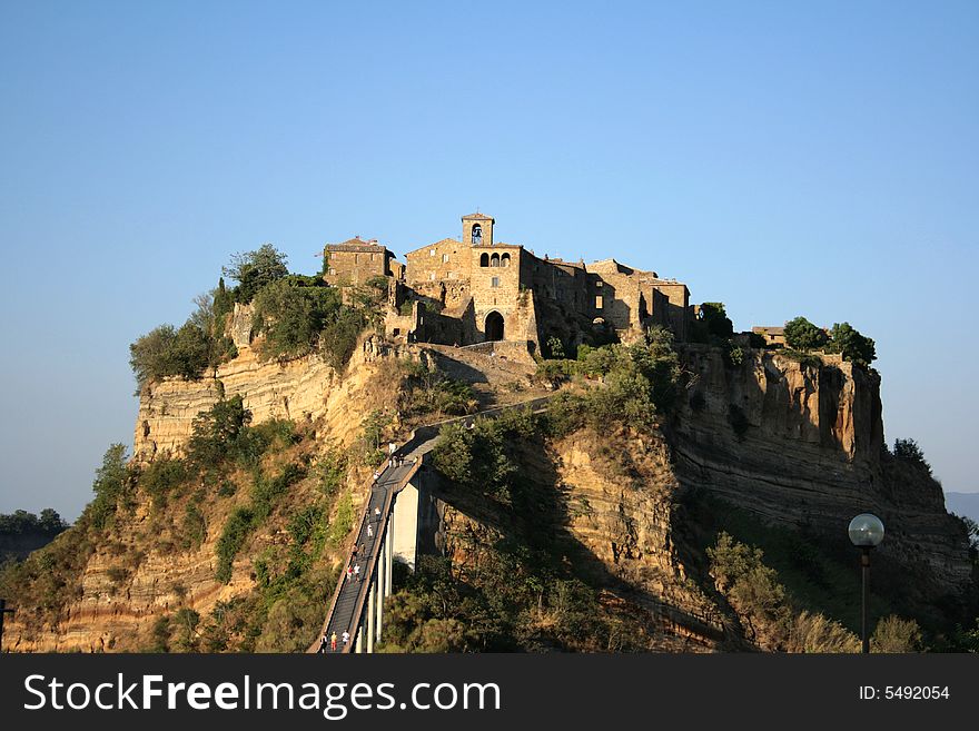 Photo of Civita di Bagnoregio. It is a small village situated in the Province of Viterbo. Italy
