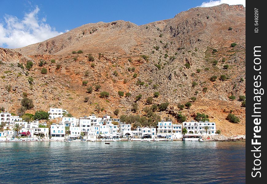 Small coast village in south Crete