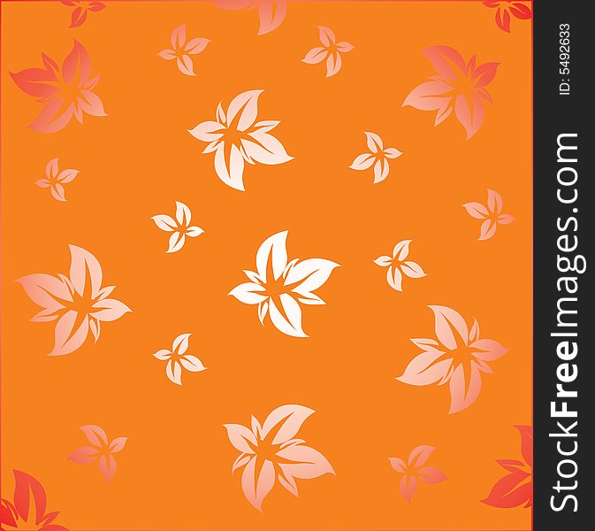 Floral texture for different design purposes. Vector.