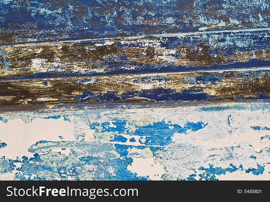 Old textured weathered boat abstract