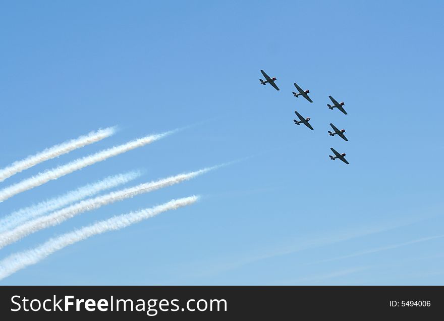 Air show in Jones Beach, New York on May 25, 2008