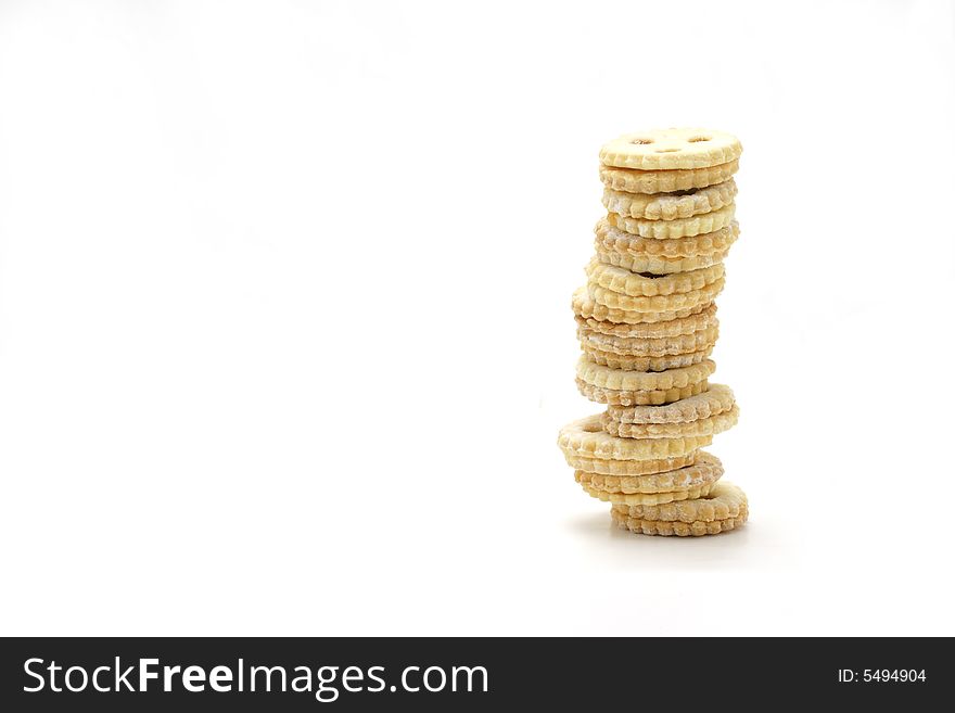 Cookie Tower - Horizontal isolted on white backround.